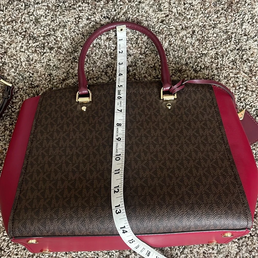 Michael Kors monogram satchel bag